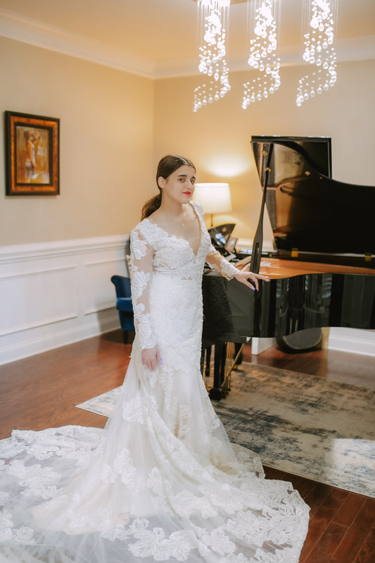 The "Lady" Mermaid Lace Wedding Dress