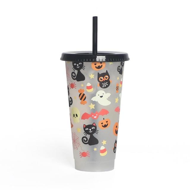 Halloween Coffee Mug With Straw