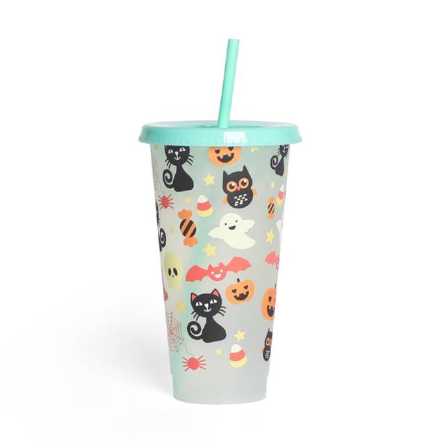 Halloween Coffee Mug With Straw