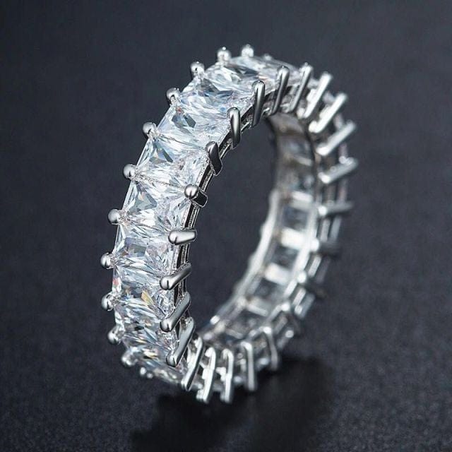 Luxury Sterling Silver Eternity Ring
